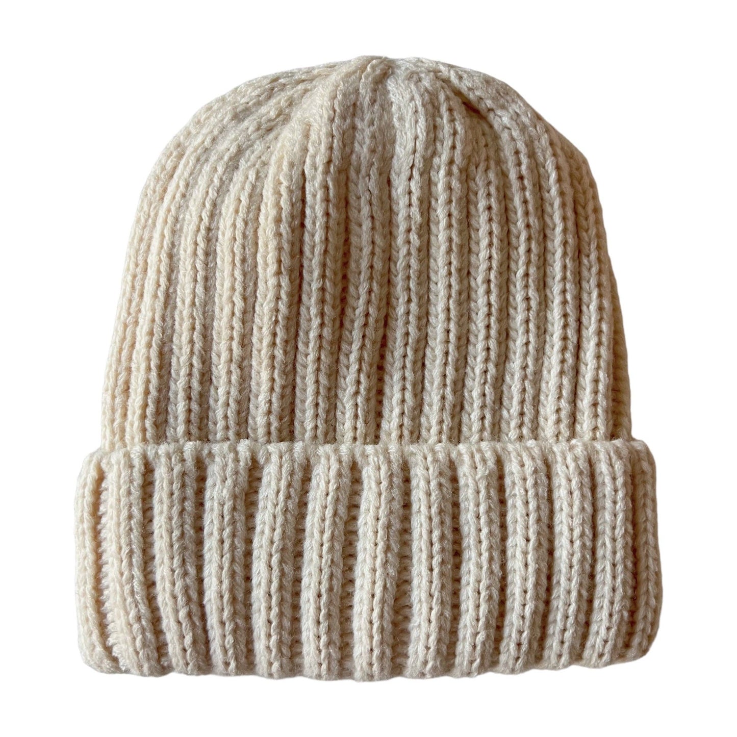 Chunky Knit Hat, Bone: Medium
