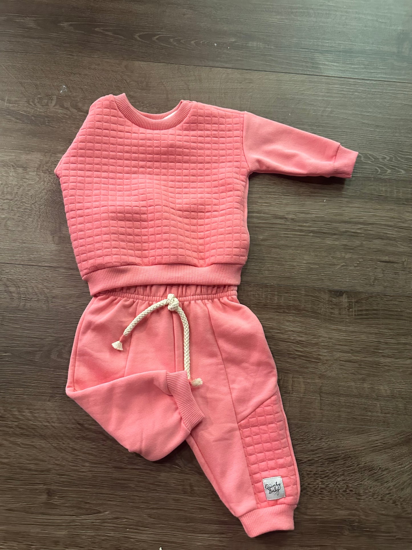 Hot Pink Quilted Set