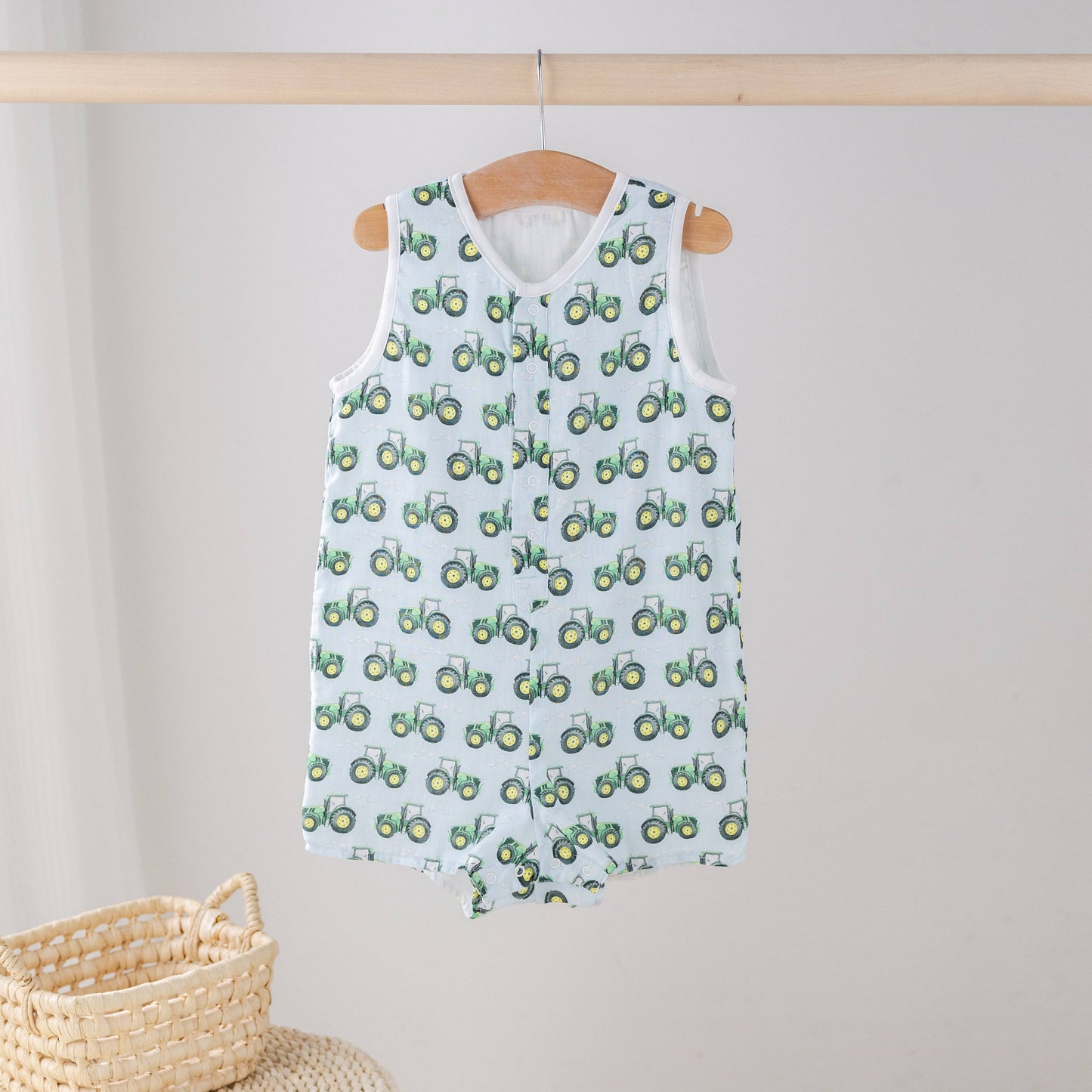 Tractor! Organic Muslin