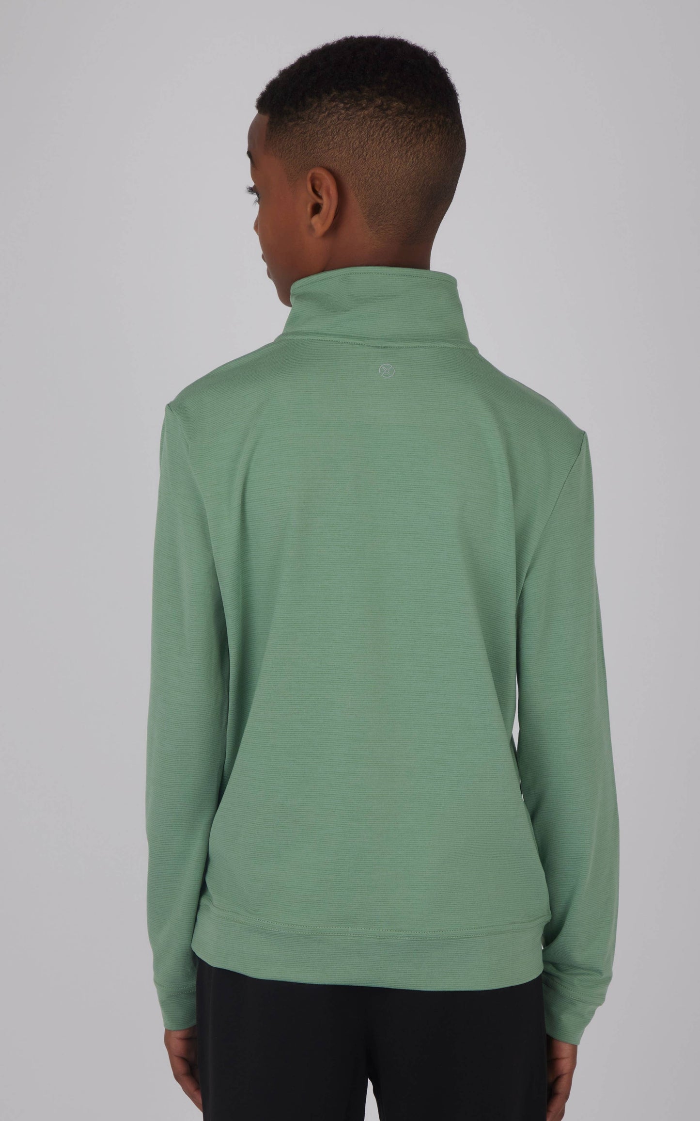 Boys Performance Quarter Zip Long Sleeve Pull Over