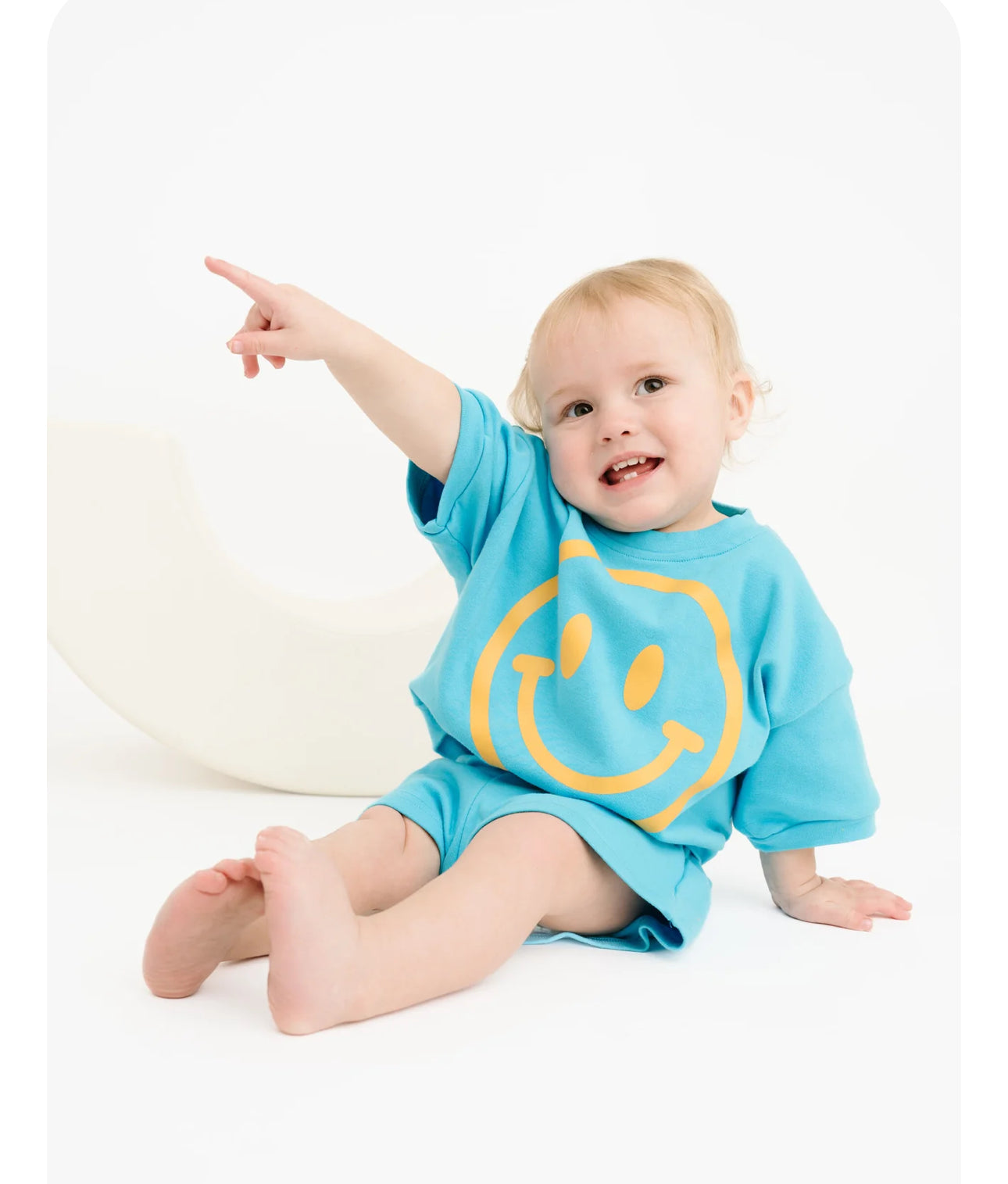 Blue smiley set