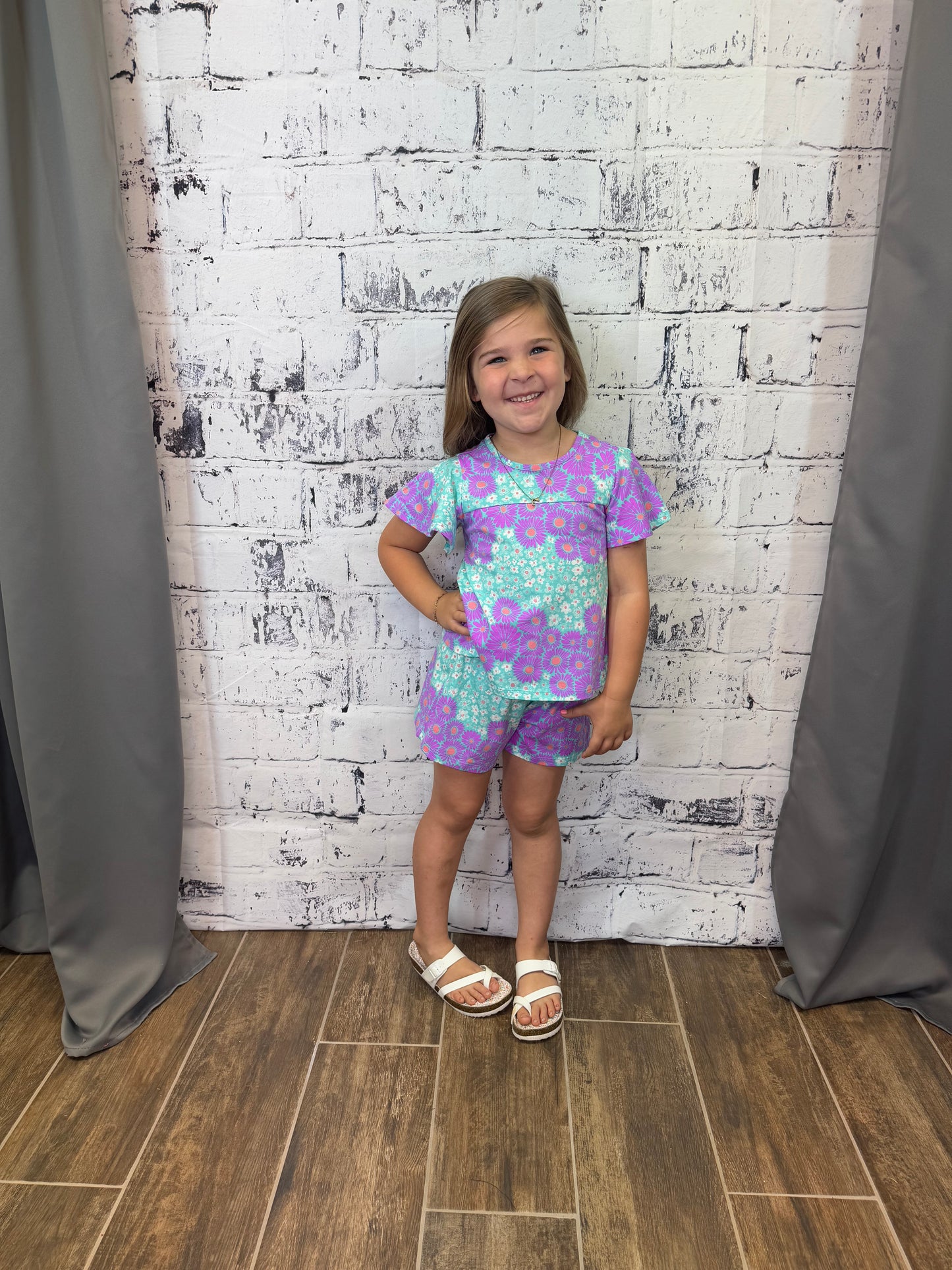 Purple & Turq Daisy Set