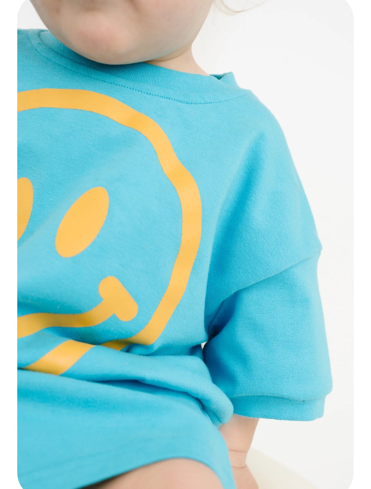Blue smiley set
