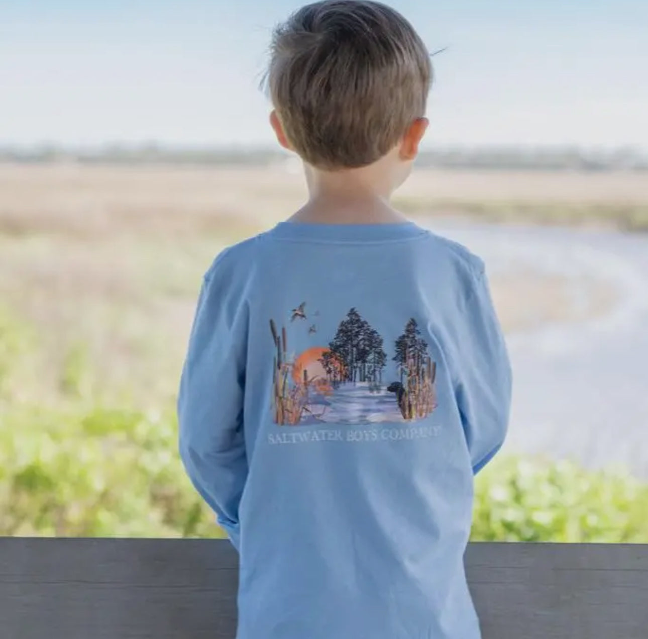 Marsh scene LS Graphic Tee
