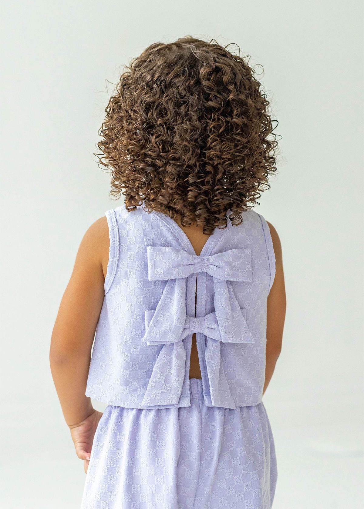 Violet Checked Set