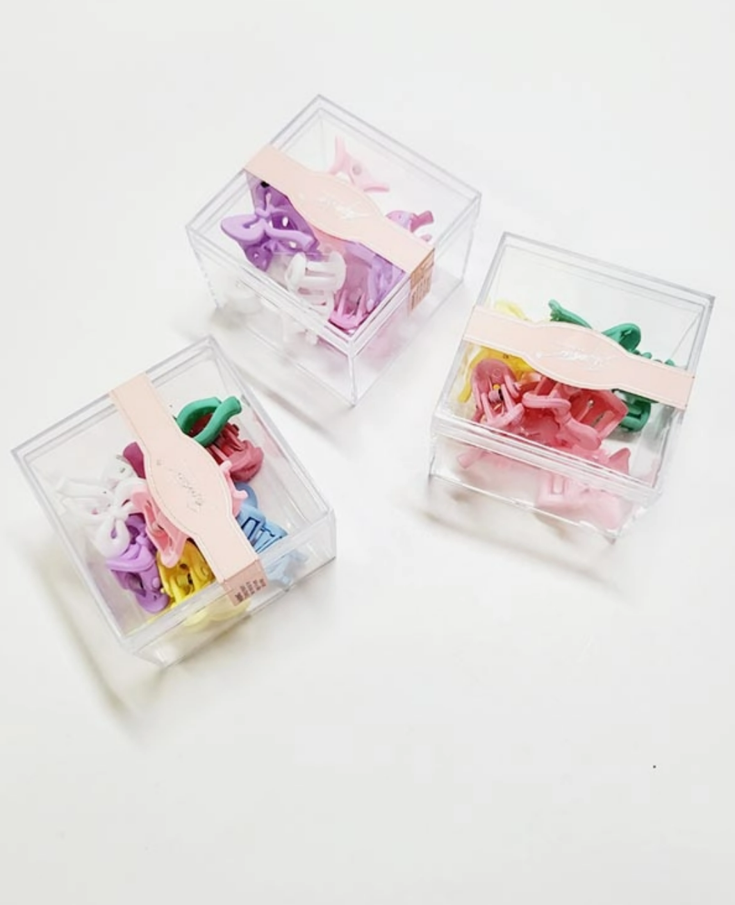 8 Pcs Mini Bow Hair Claw Clip