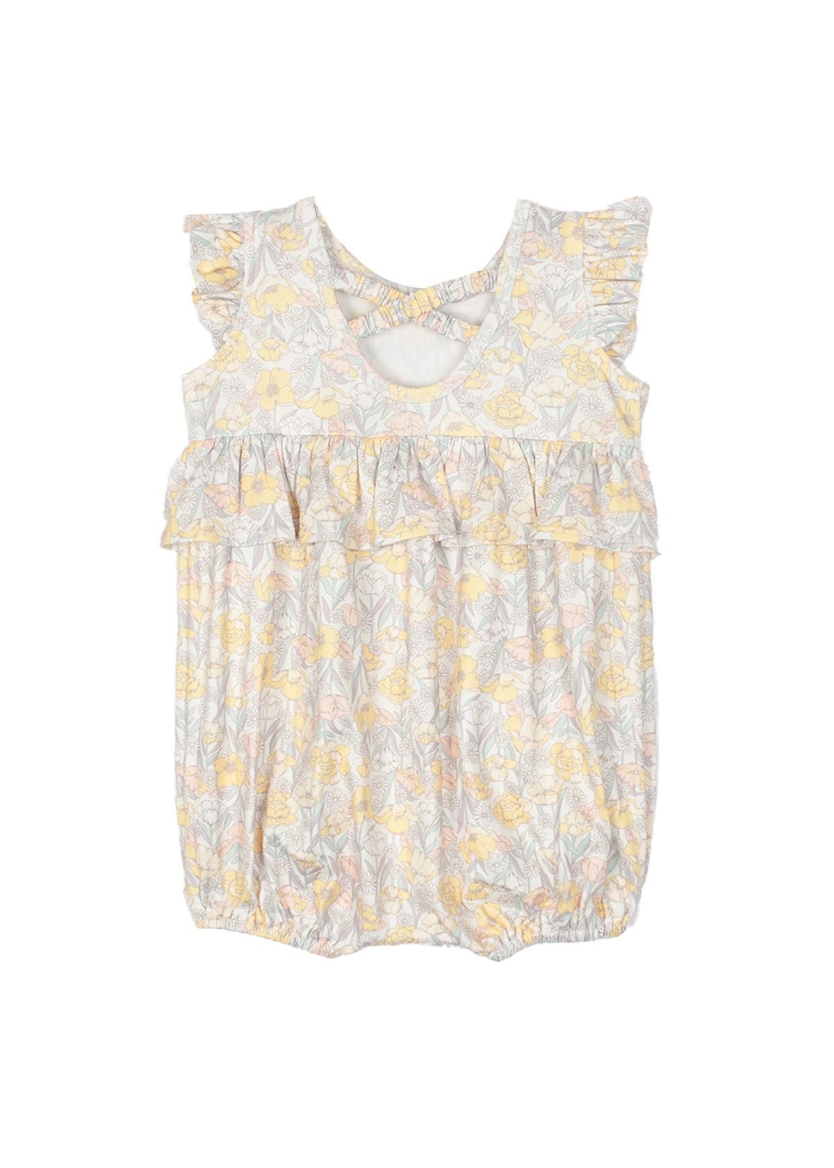 Yellow Floral Bubble Romper