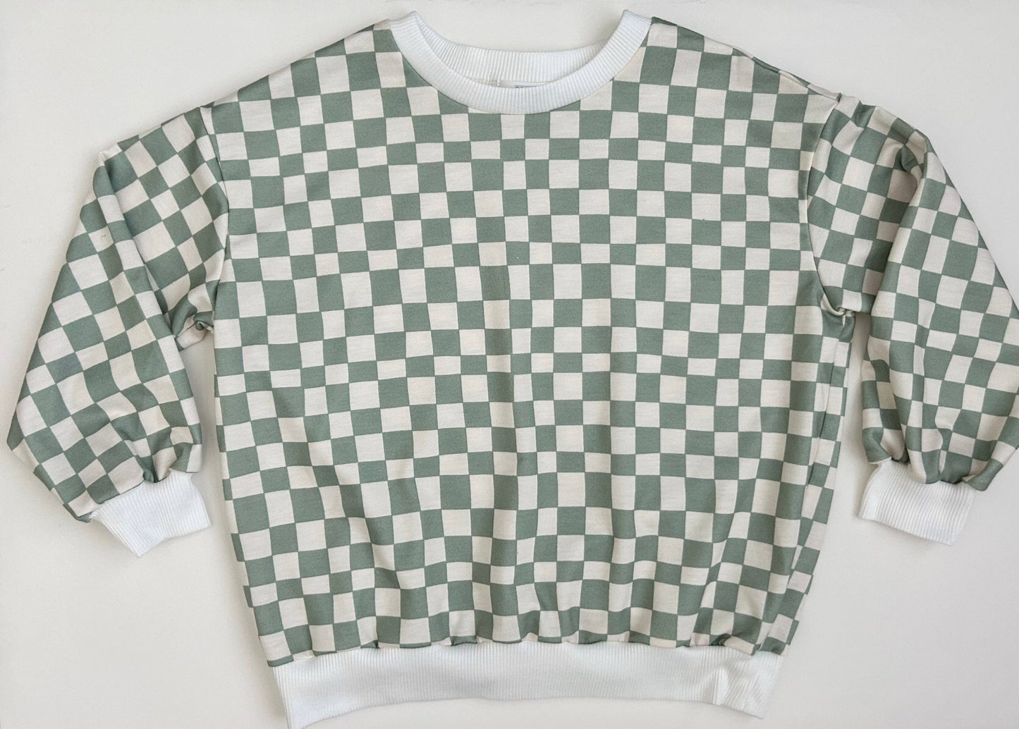 Wavy Check Pullover
