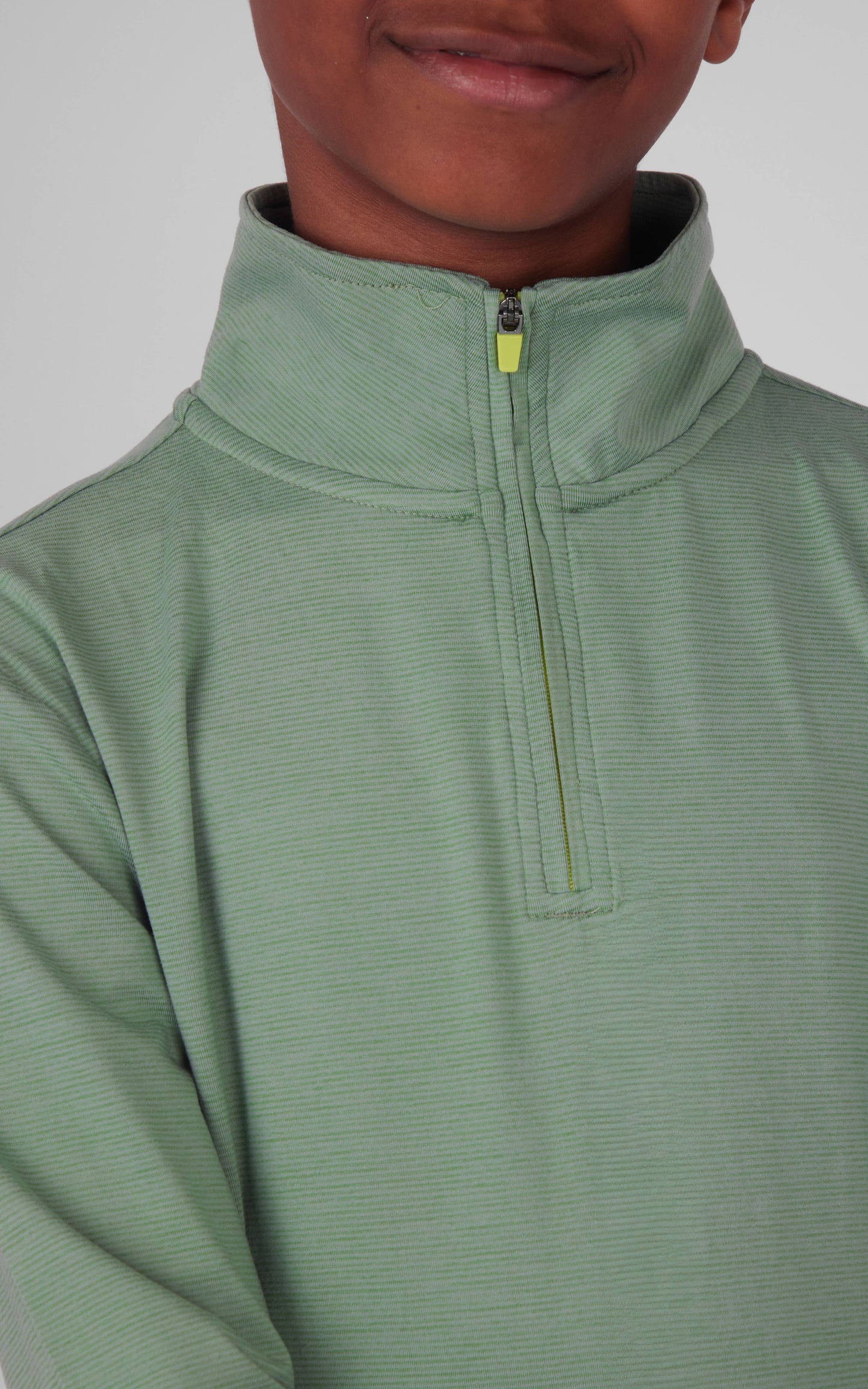 Boys Performance Quarter Zip Long Sleeve Pull Over