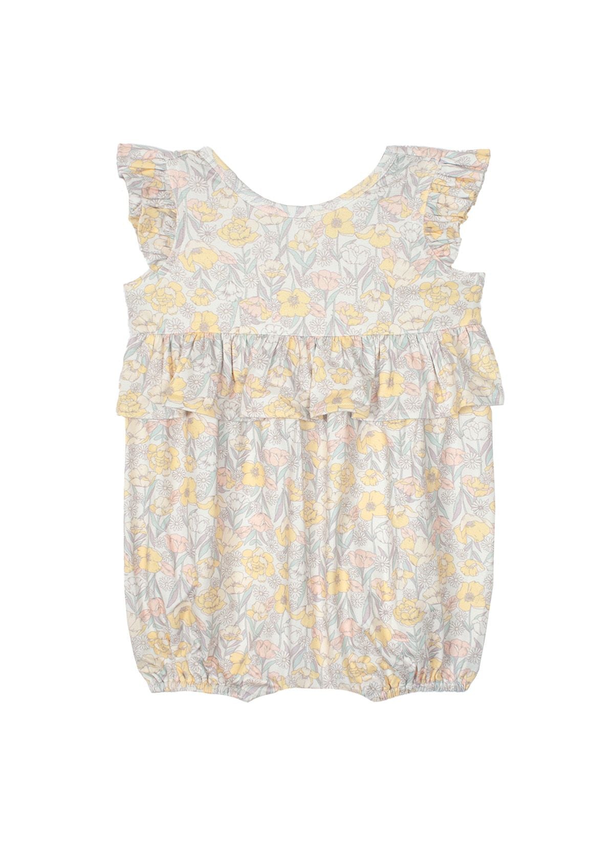 Yellow Floral Bubble Romper