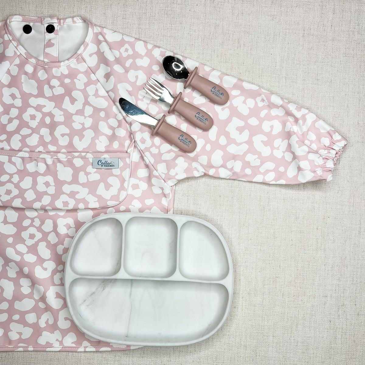 The Grayson Long Sleeve Bib - Leopard