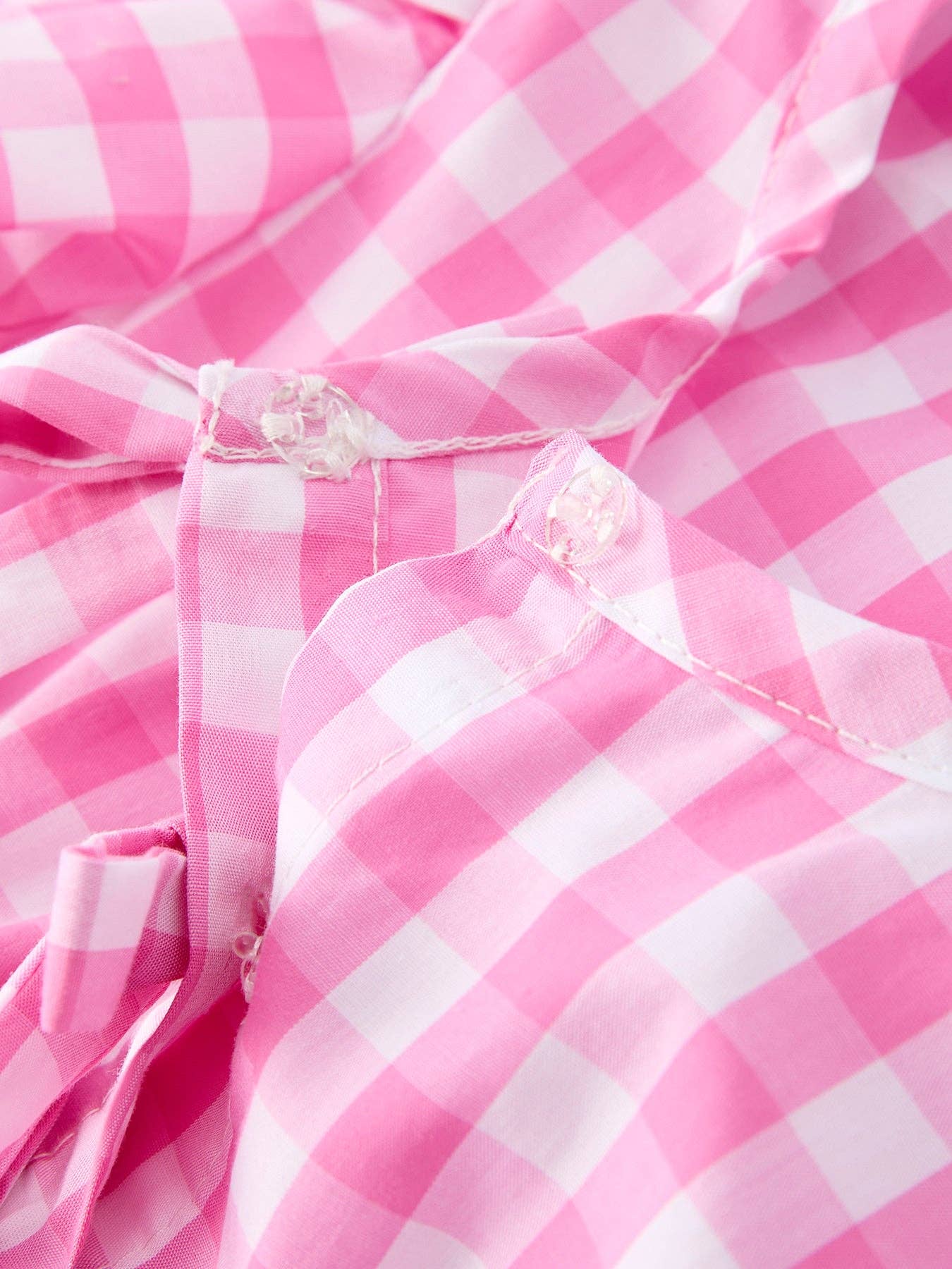 Spring Plaid Baby Girls Romper Bow Flutter Sleeve