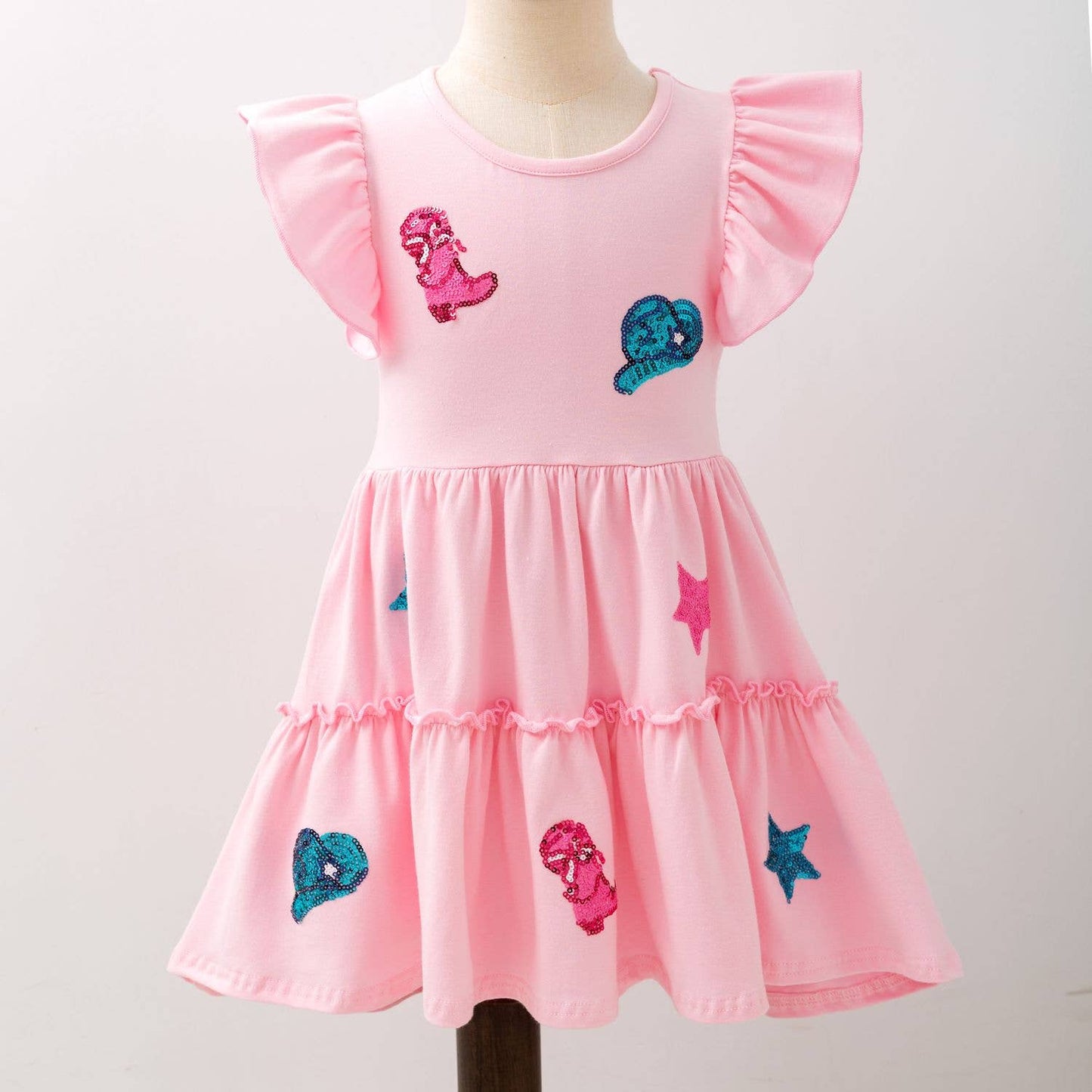 Cowgirl Sequin Girls Dress