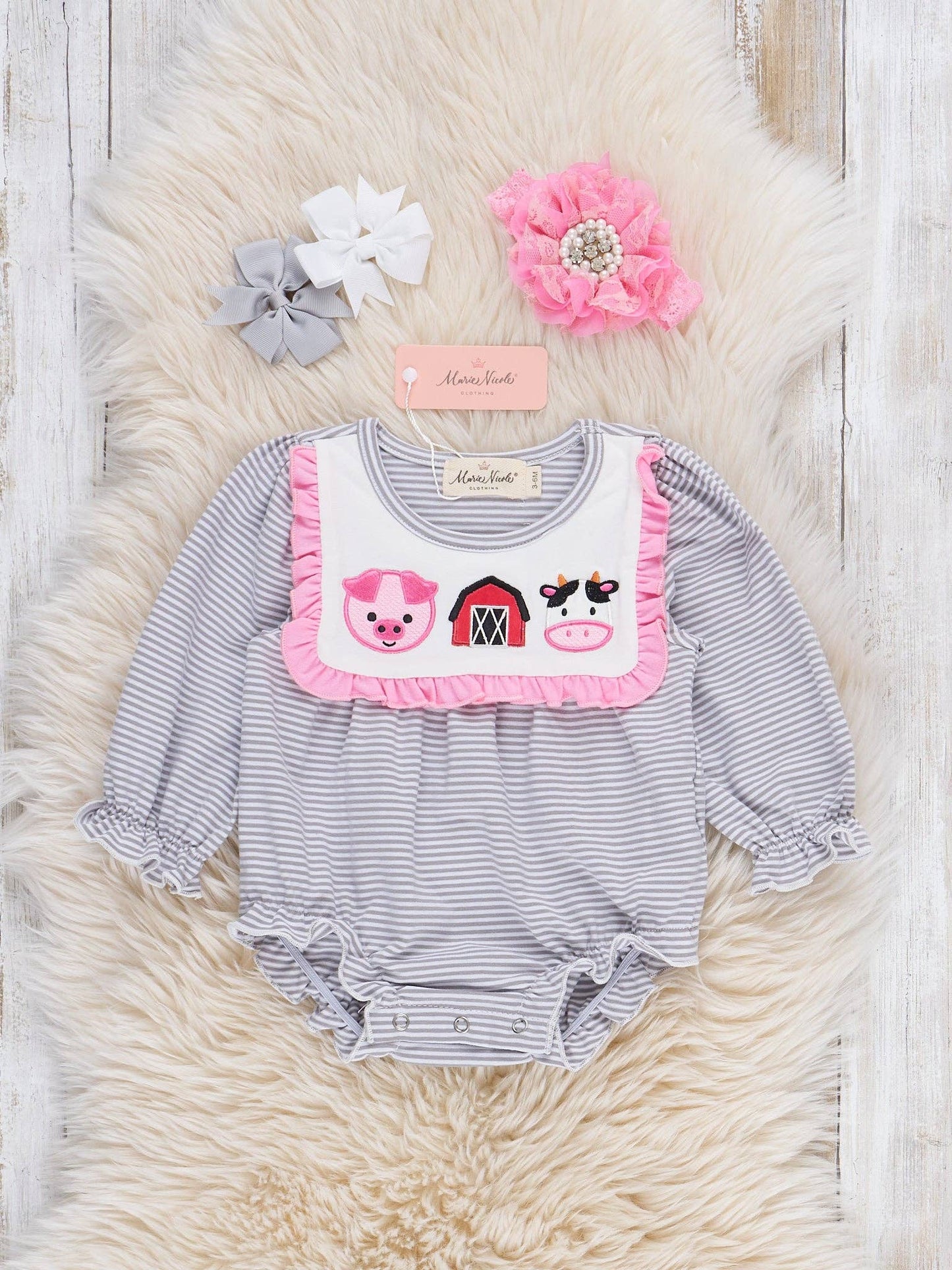 Country Critters Embroidered Bubble