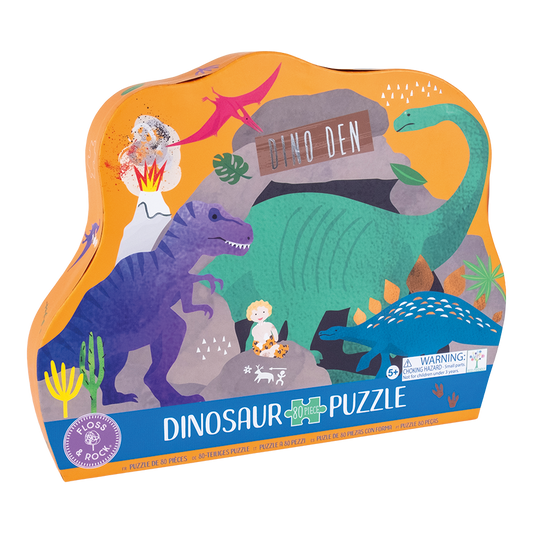 Dino 80pc "Diplodocus" Shaped Jigsaw with Shaped Box