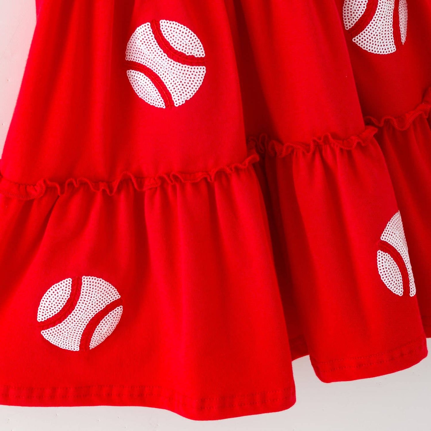 Baseball Sequin Girls Dress