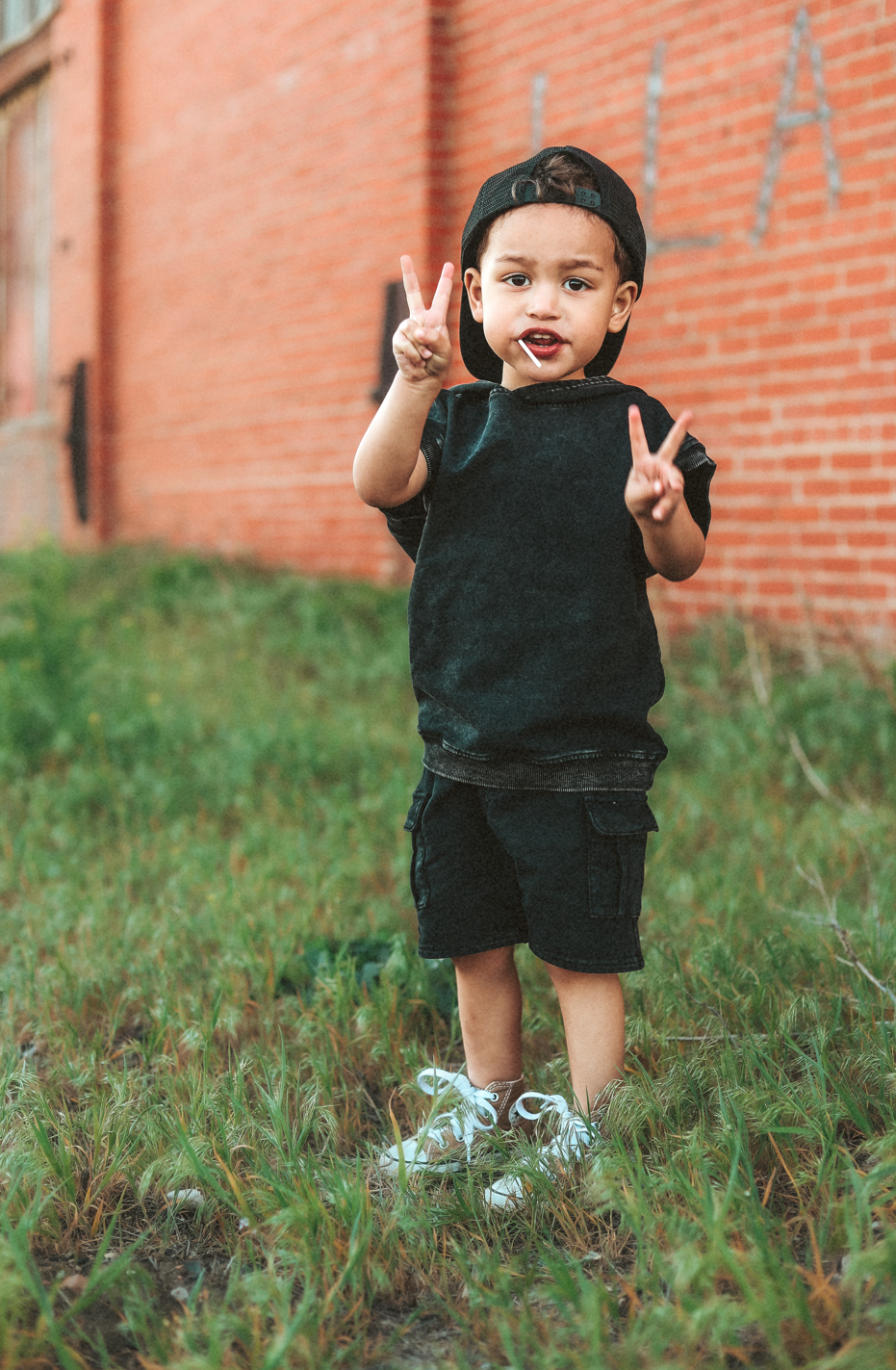 Black Acid Wash Sleeveless Hoodie