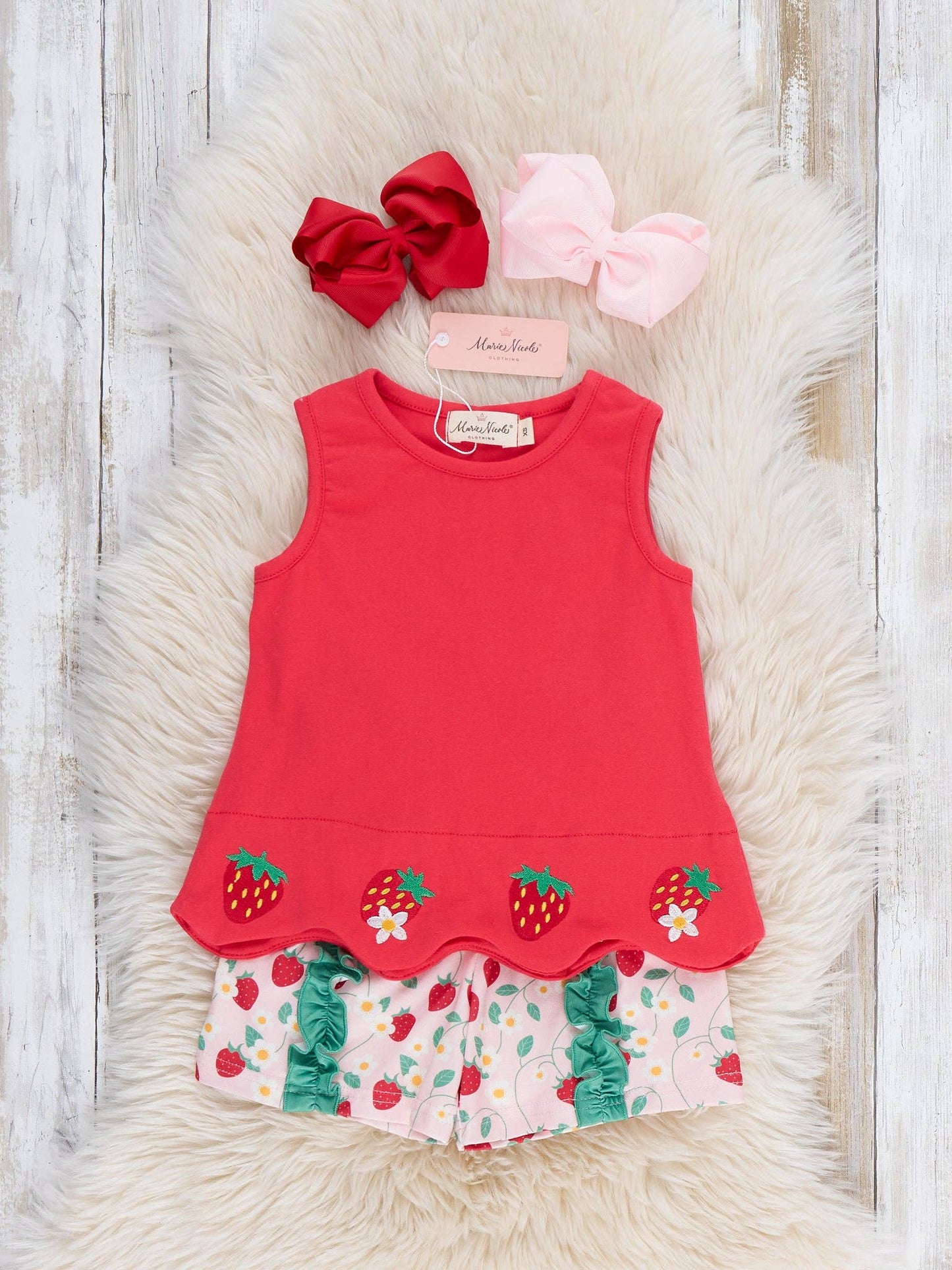 Strawberry Vines Ruffle Outfit