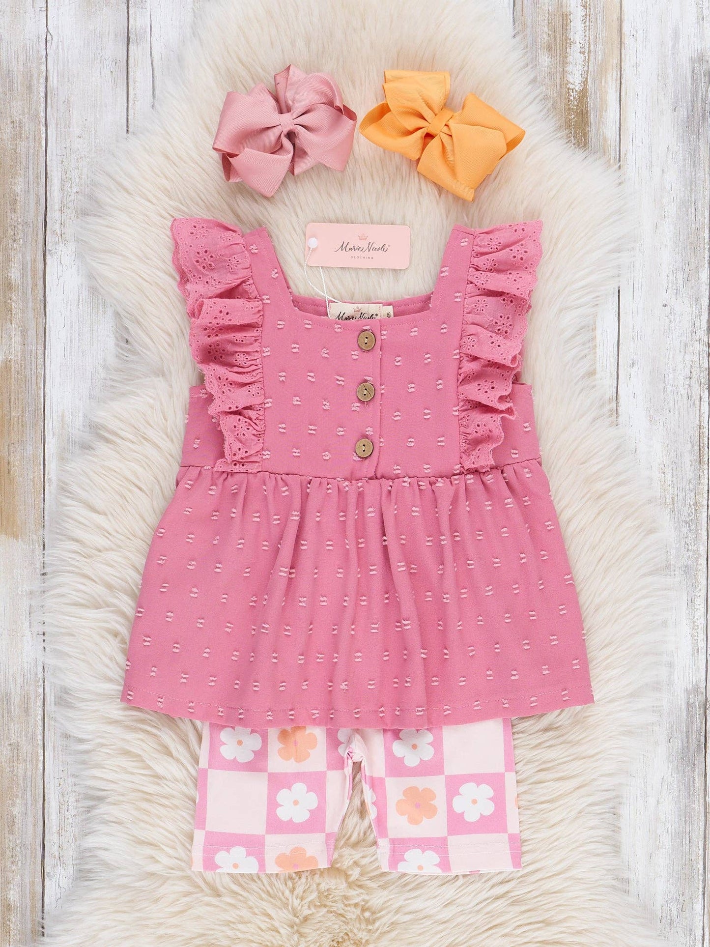 Daisy Checkers Ruffle Outfit