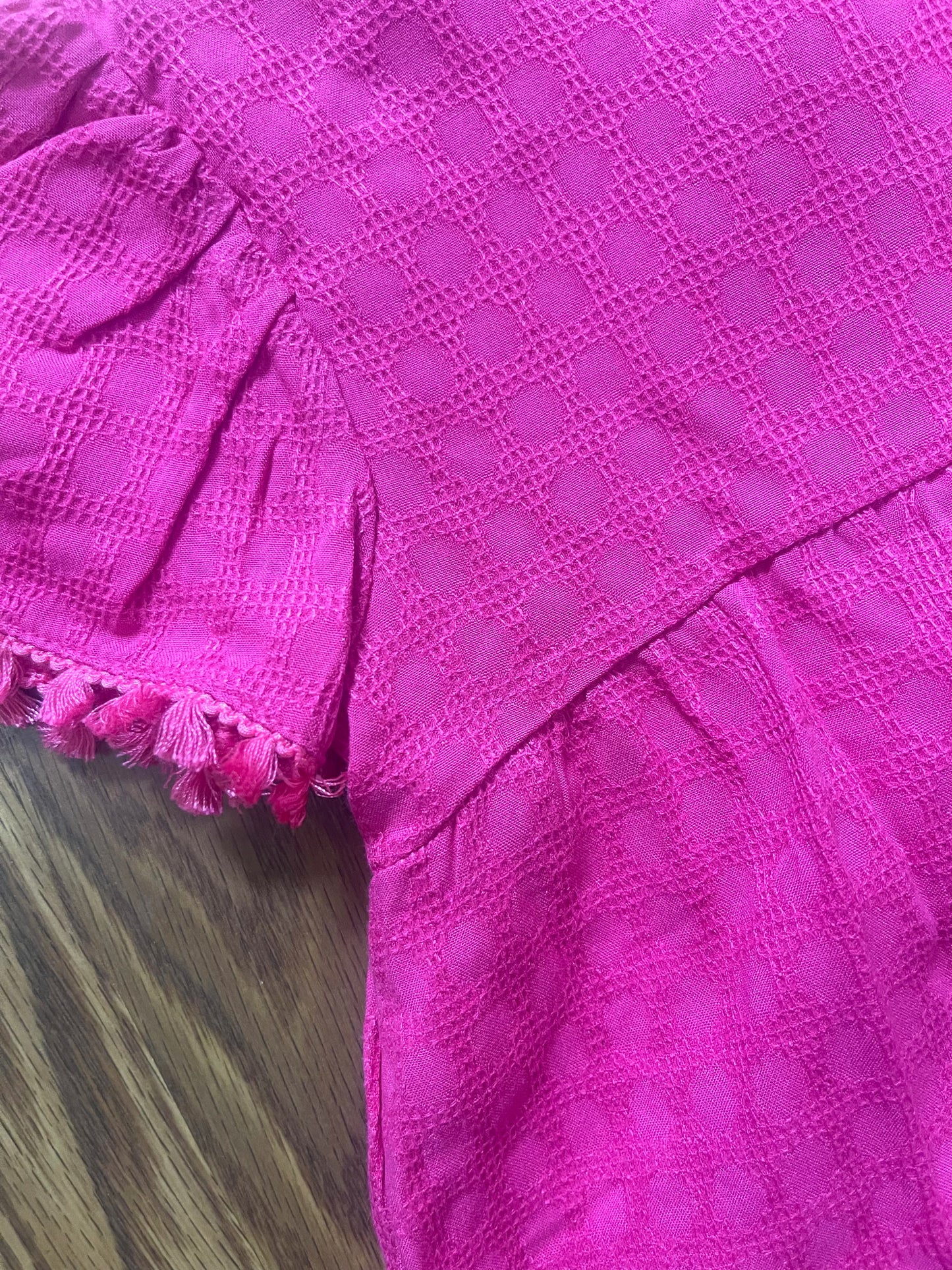 Hot Pink Blouse & Bloomer Set