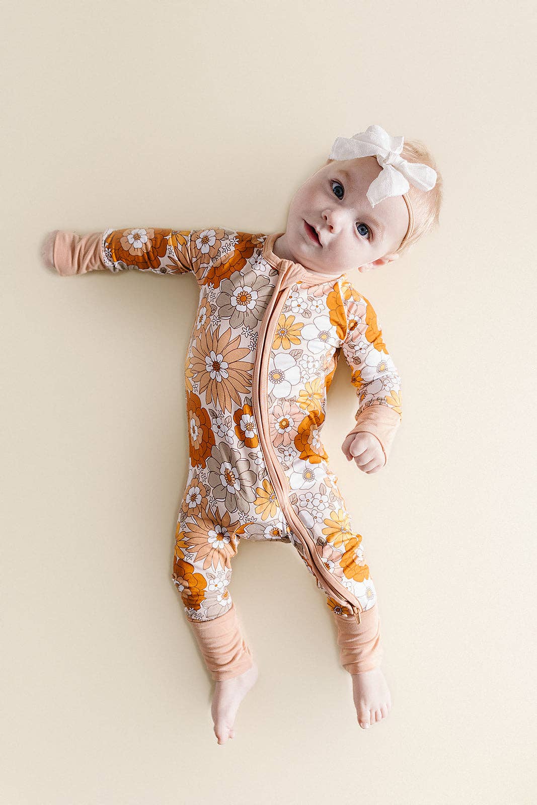 Bamboo Zip Romper | Petal Pop