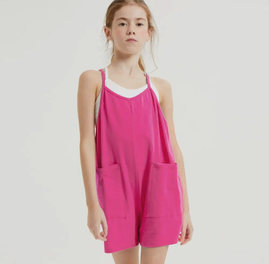 Pink 2 Pocket Romper