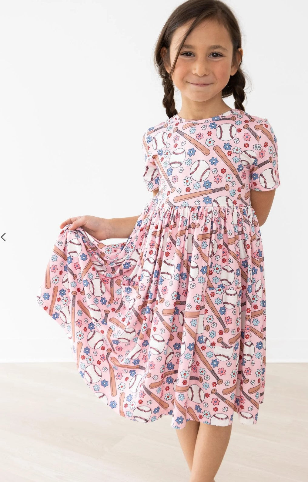 Batter Up Twirl Dress