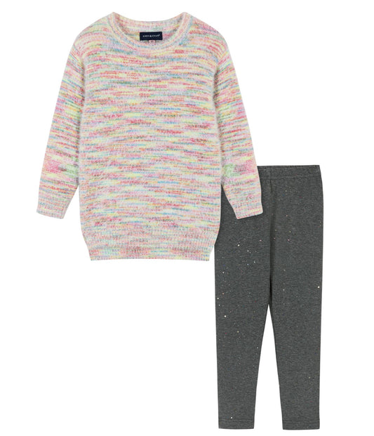 Multicolor Sweater & Legging Set