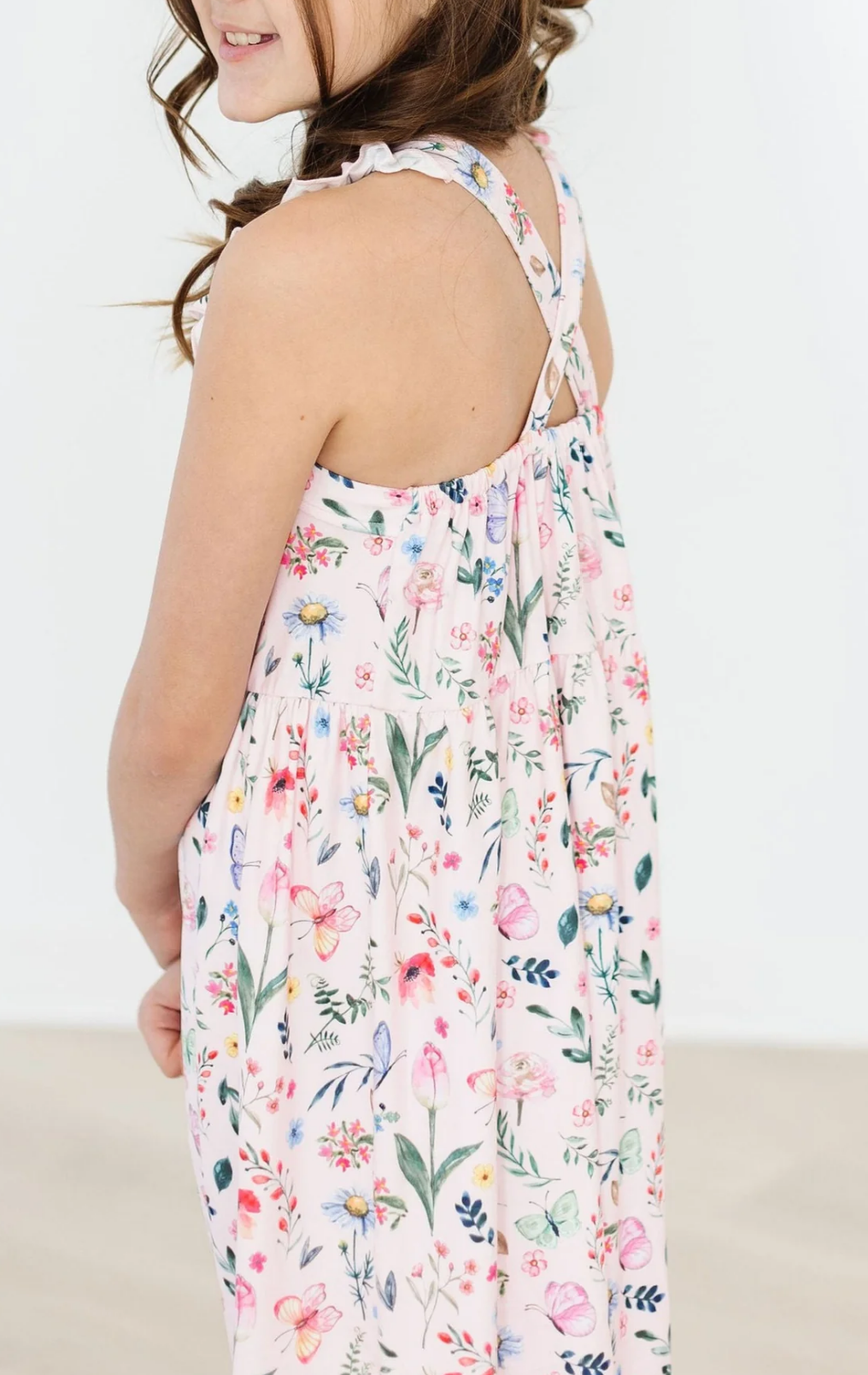 Butterfly Meadows Cross Back Dress