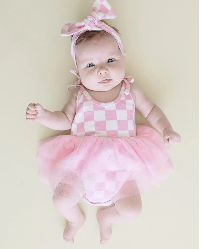 Checked TuTu Romper