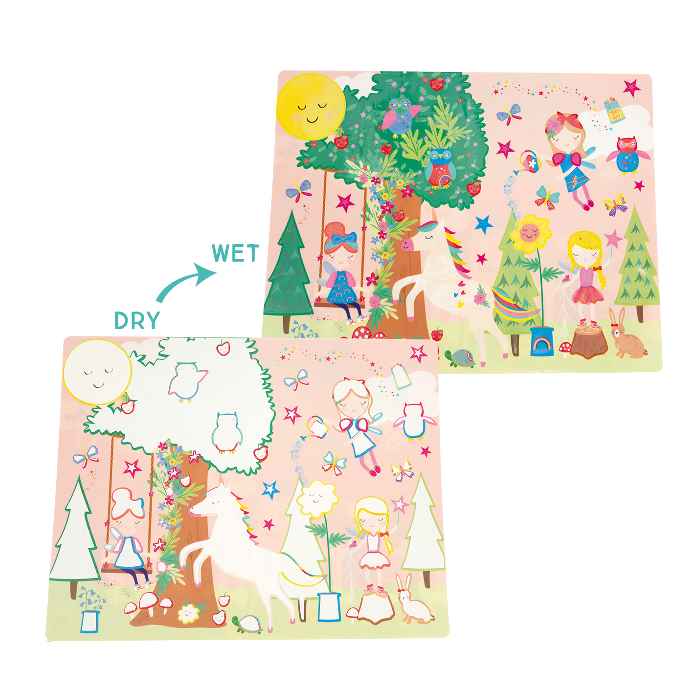 Magic Water Placemats - Rainbow Fairy