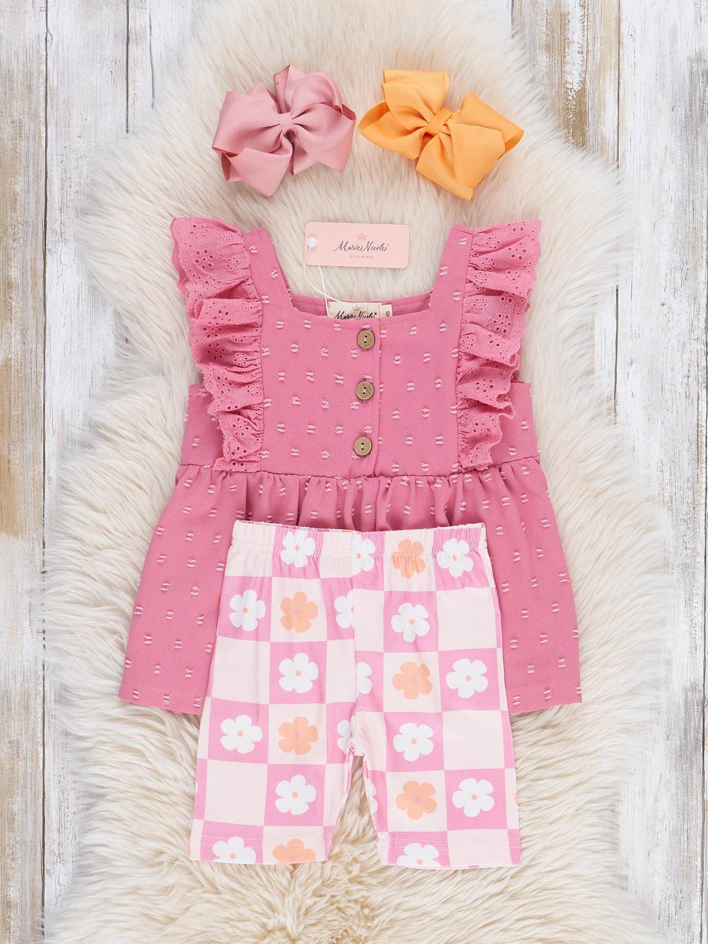Daisy Checkers Ruffle Outfit