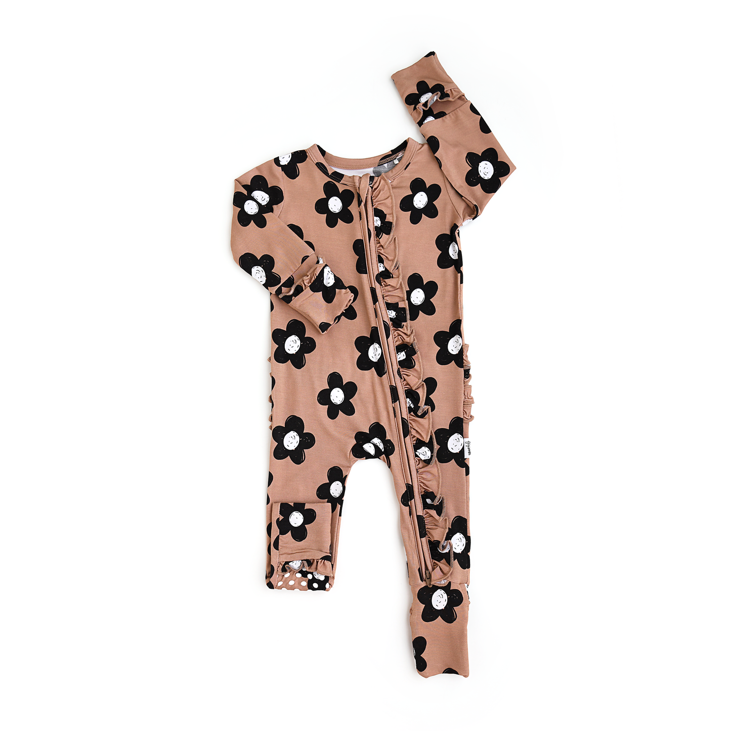 Coco RUFFLE ZIP Bamboo One Piece Flowers Baby Clothing