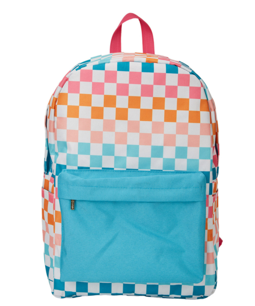 Colorful Checked Backpack