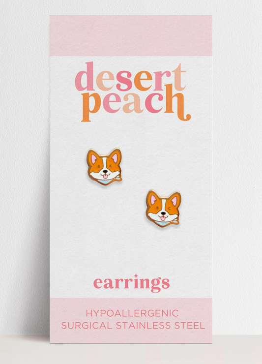 Corgi Stud Earrings