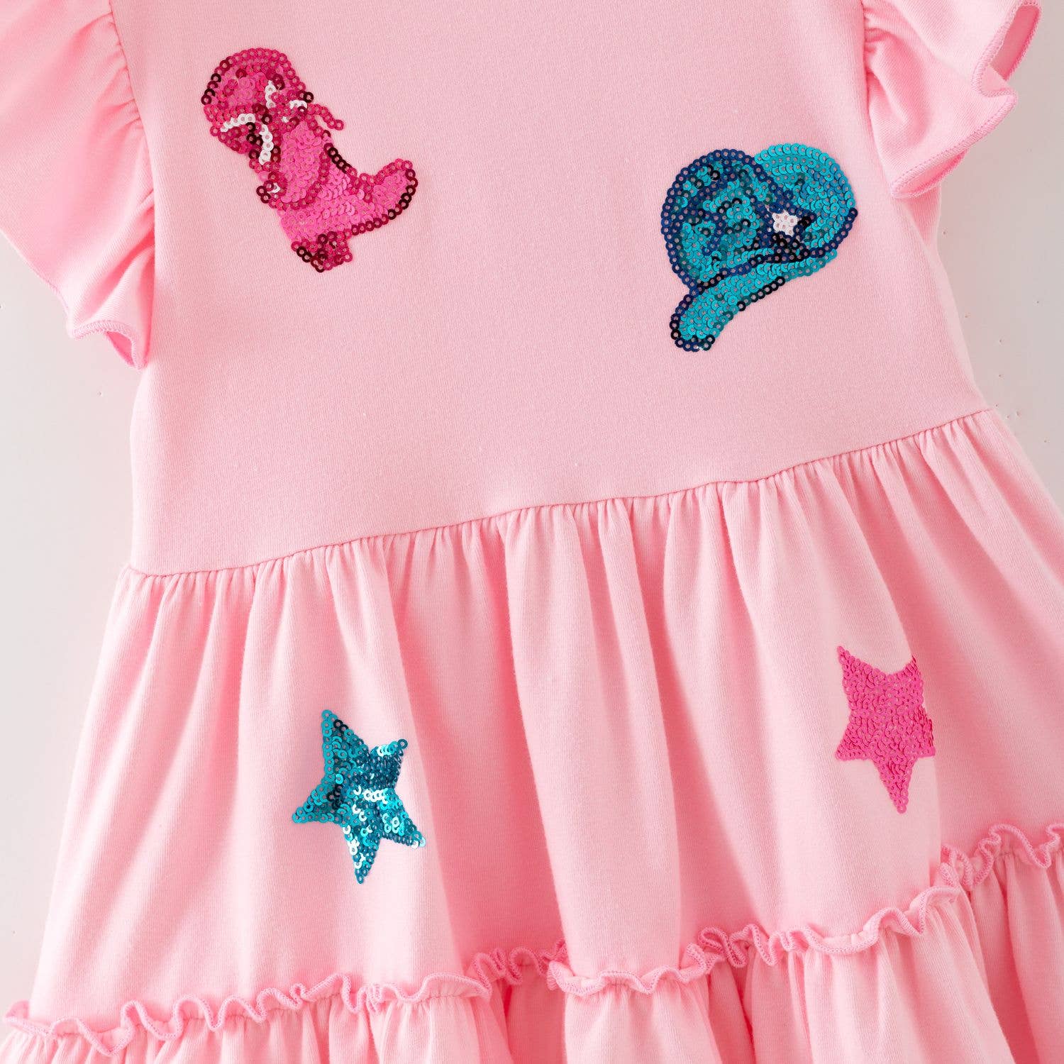 cowgirl sequin dress Full Sequin Cowgirl Tee Dress Queen of Sparkles