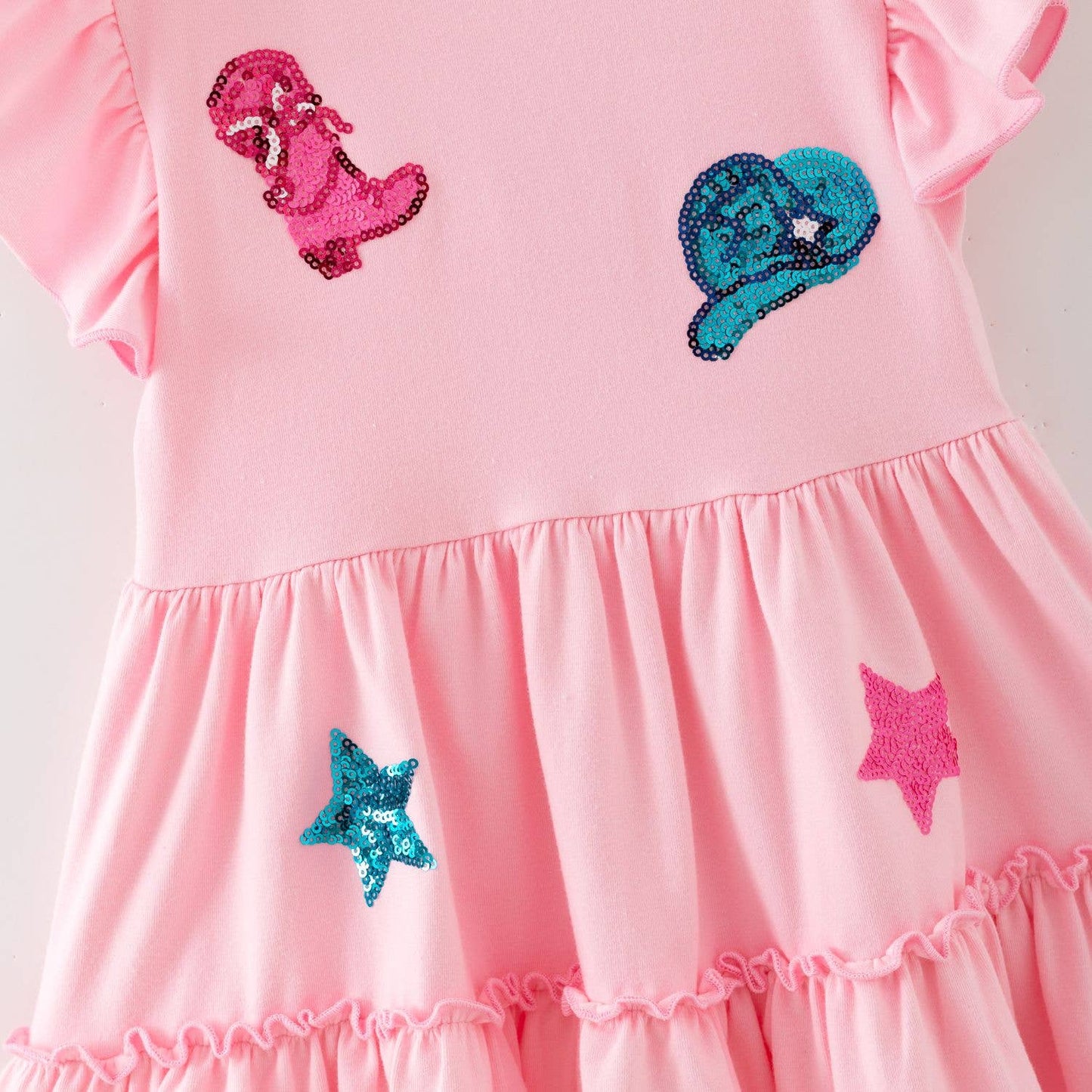 Cowgirl Sequin Girls Dress
