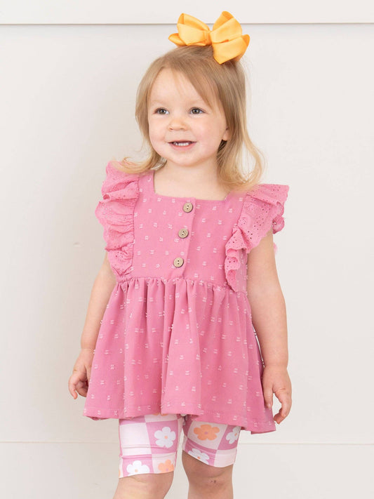 Daisy Checkers Ruffle Outfit