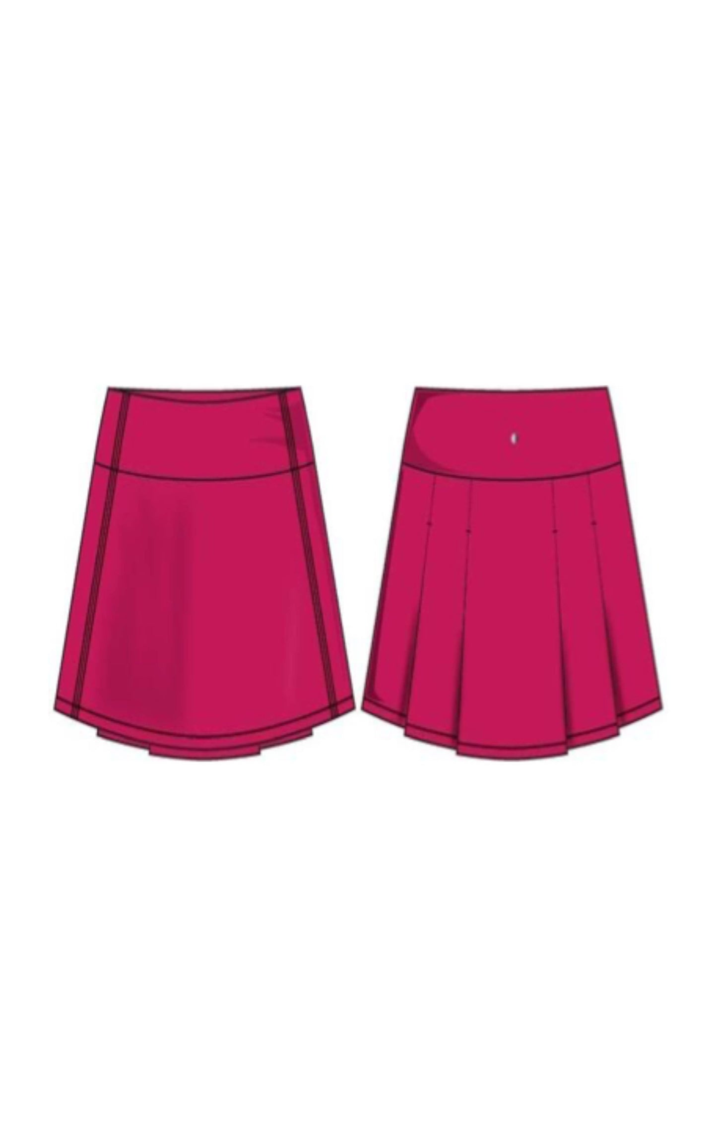 Girls Tennis Pleats Skirt with Inner Shorts