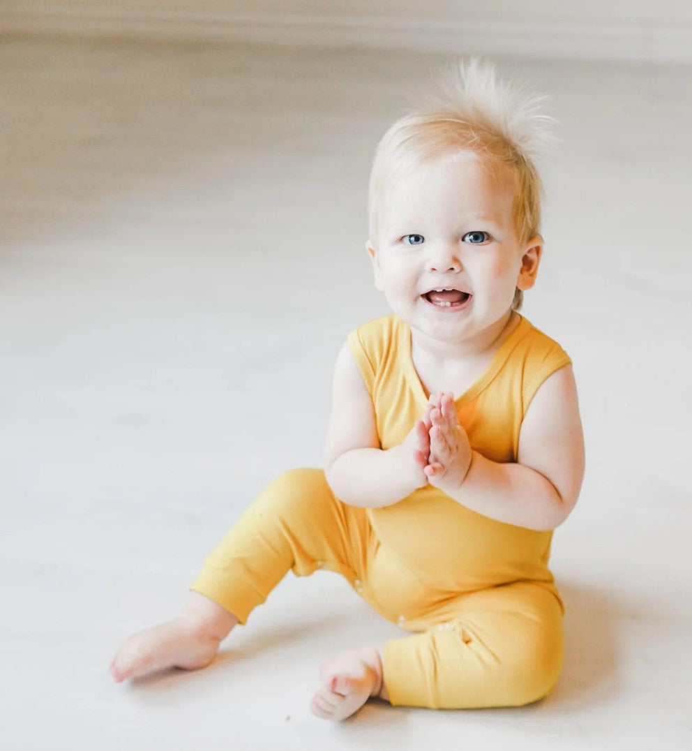 Mustard Tank Romper