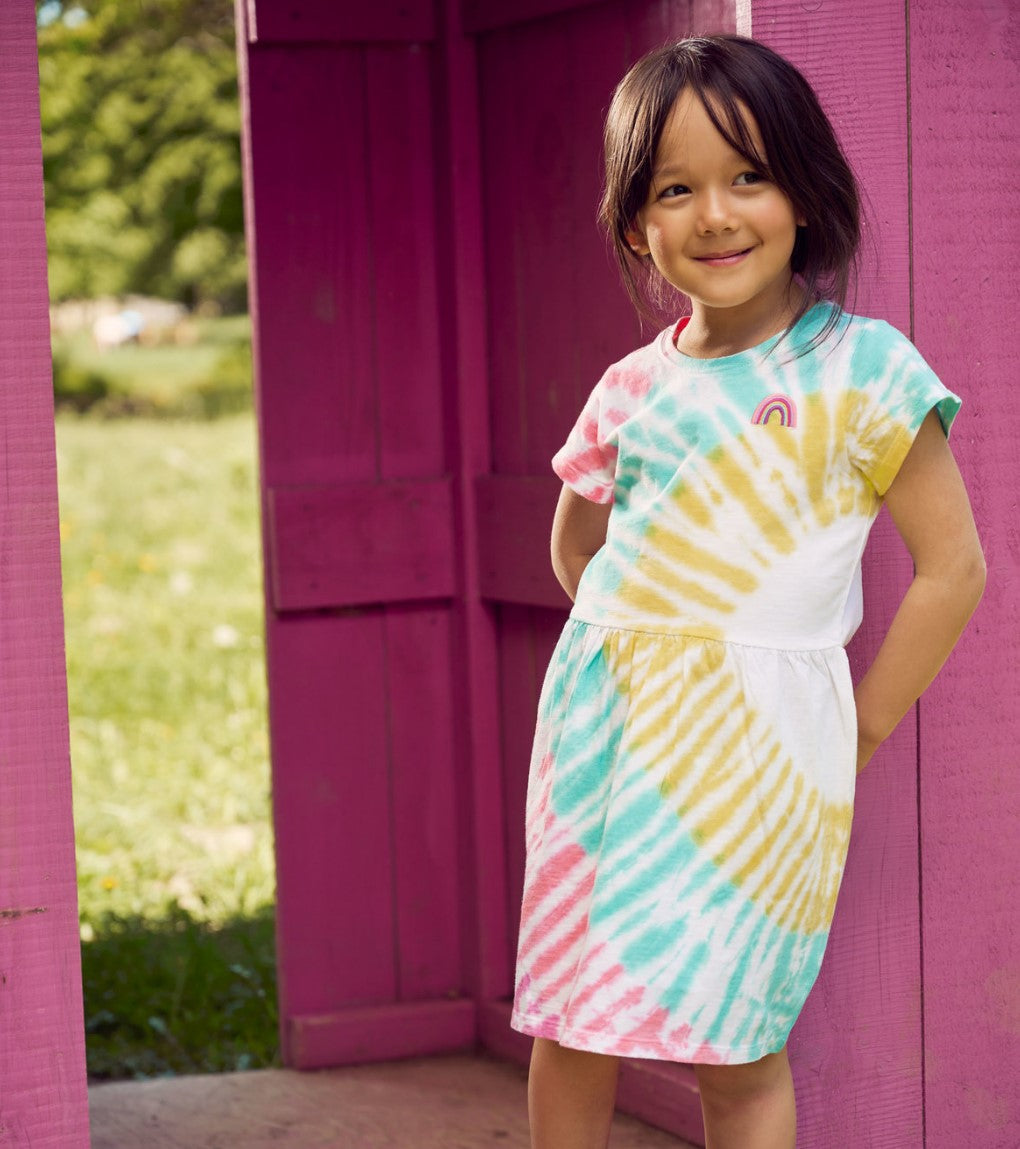 Rainbow Tie Dye Dress